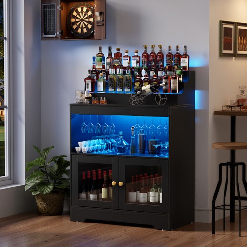 Weinbarschrank mit led - weinbarschrank,
