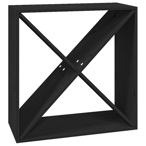 Weinregal schwarz 62x25x62 - weinregal, cm
