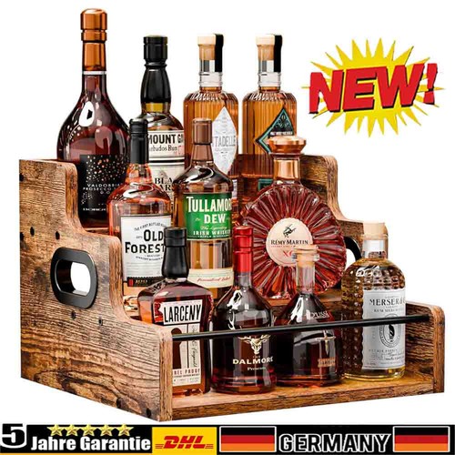 Holz weinregal ebenen - holz, 3-ebenen